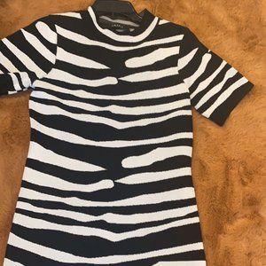 Akira Short zebra print dress